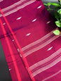 Purple Pure Cotton Saree