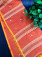 Pestle Orange Pure Cotton Saree
