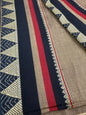 Brown and black border Pure Cotton Saree
