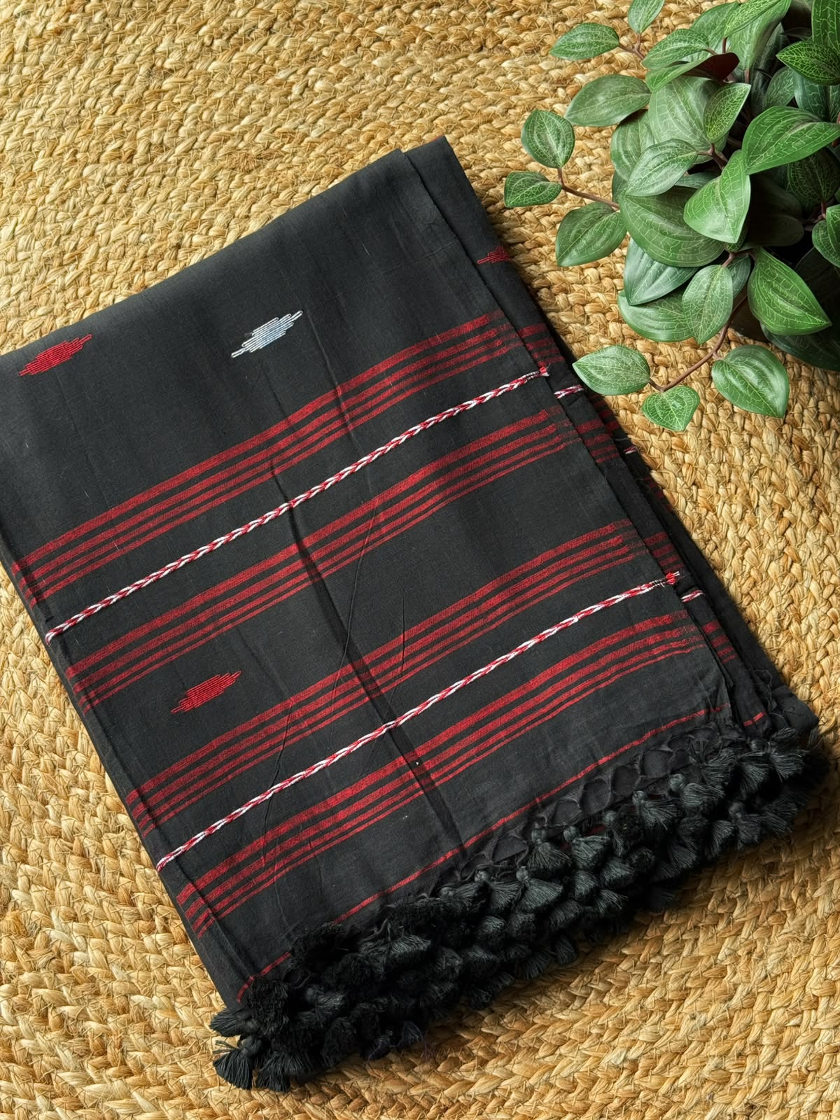 Black Bengal Pure Cotton Saree